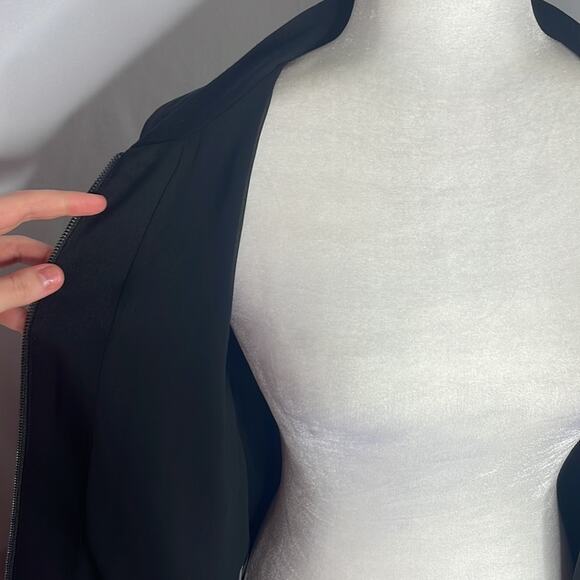 Bcbgmaxaria black zip up bomber jacket - Picture 5 of 8